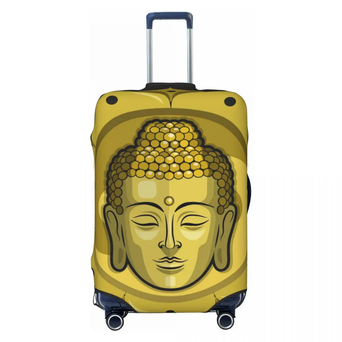 

Buddah Vector Illustration Background Print Luggage Protective Dust Covers Elastic Waterproof 18-32inch Suitcase Cover Travel