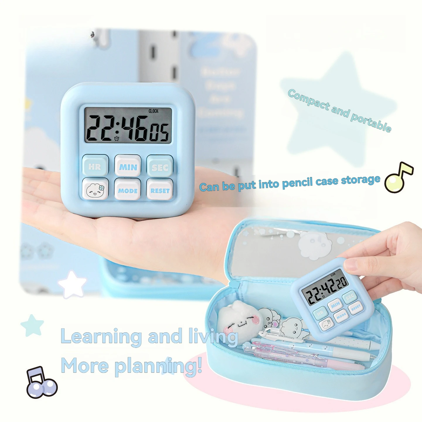 1 قطعة الموقت مؤقت تنازلي طالب التعلم تذكير مدير إدارة الوقت #4