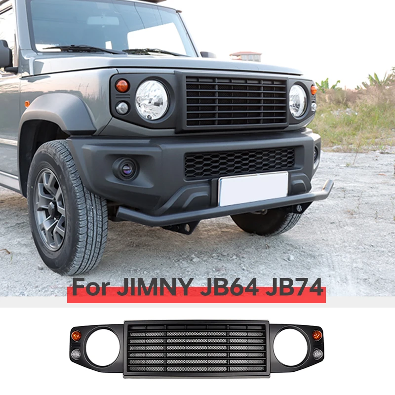 Griglia anteriore per auto griglie da corsa LITTLE D per Suzuki Jimny JB64 JB74 2019-2023 accessori per la copertura della griglia anteriore in rete