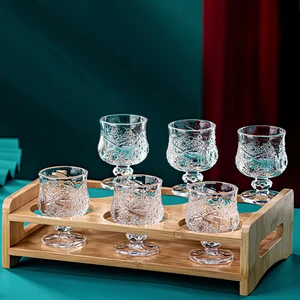 Kleine Set transparentes Schnapsglas, Spirituosenbecher, Rotweinschalen, exquisite Mini -Spirituosen -Tasse, Getränkewaren, Hochzeitsfeier, 6PCS 12 Hauptverkaufsbecher - №12
