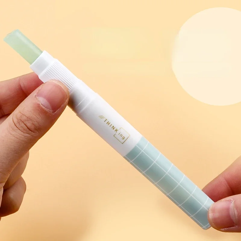 Jelly Color Fast Dry Cute Glue Stick Pen Shape tinta unita colla Stick DIY Scrapbooking Diary Notebook busta adesivi sigillanti