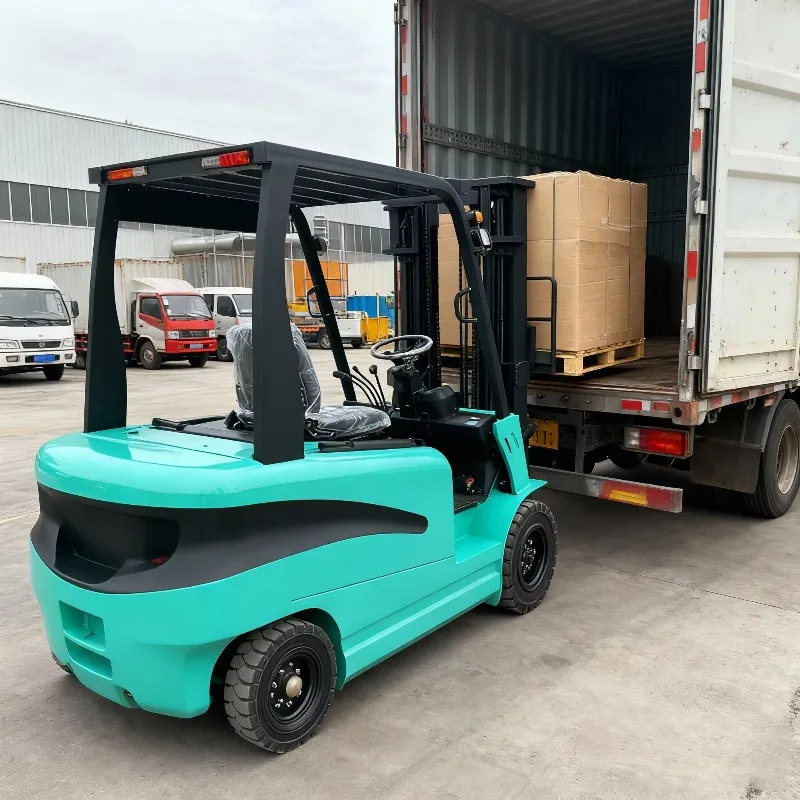 Customized 1 Ton 2 Ton Stacker Electric Forklift (CPD20) Two-Stage Mast Duplex Optional Clamps Lead Acid Battery Indoor