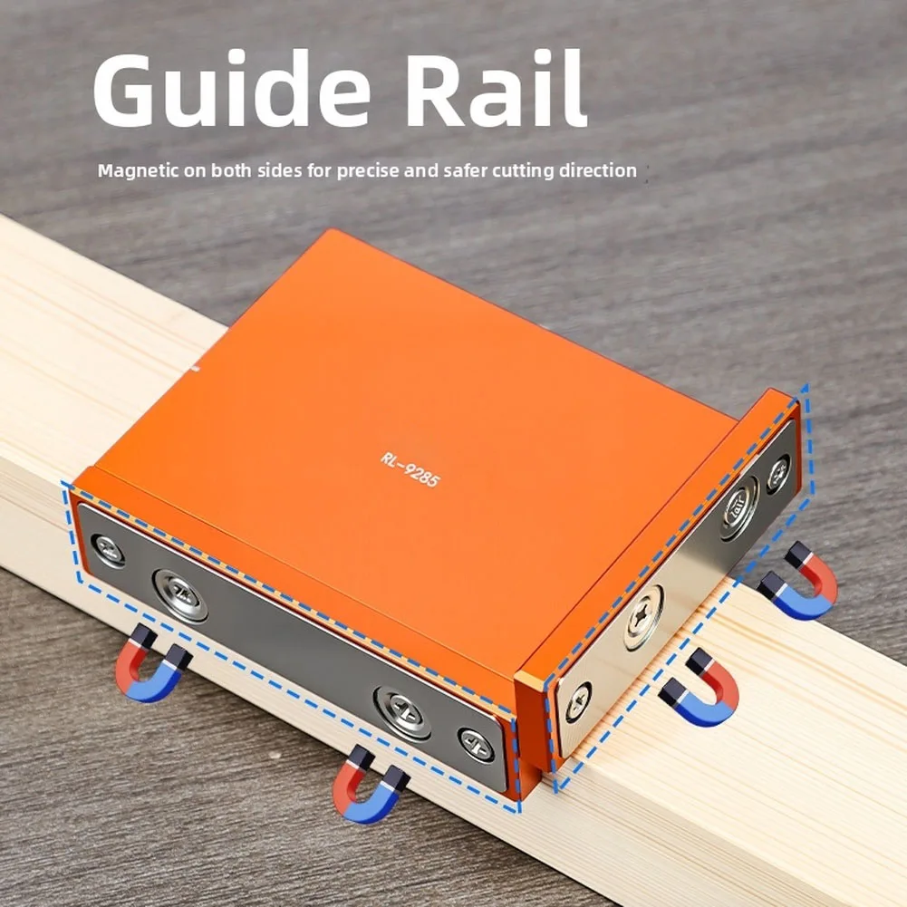 Aluminum Alloy Right Angle Saw Guide Woodworking 90 Degree Cutting Positioning Auxiliary Tool