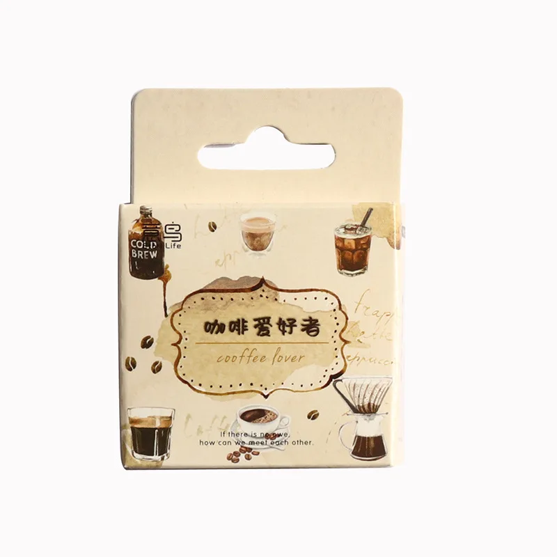 46 Pcs adesivi a tema caffè Vintage per la decorazione Planner custodia per telefono Scrapbook riviste di caffè decorazione