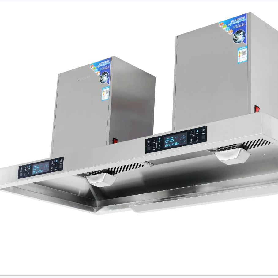 

Super Strong Suction Big Power Commercial Range Hood With 36# Fully Sealed Motor Kitchen Chimney Hood Restaurant Cooker Hood