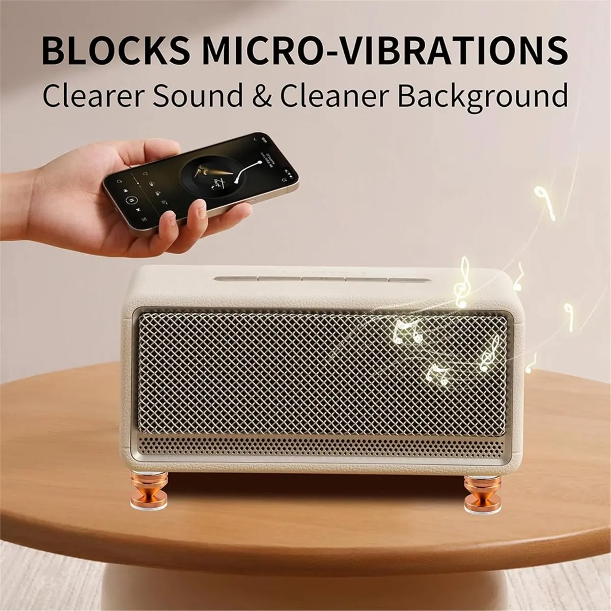 

Новые изолирующие опоры 2026 года для проигрывателей и сабвуферов, антивибрационные шипы из алюминиево-медного сплава с дифракционным пазом, 4 шт.