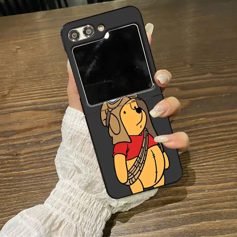 phone Cases for Samsung Galaxy Z Flip 5 6 case ZFlip4 ZFlip5 5G ZFlip3 Flip funda Antiscratch cover Disney Winnie The Pooh Bear