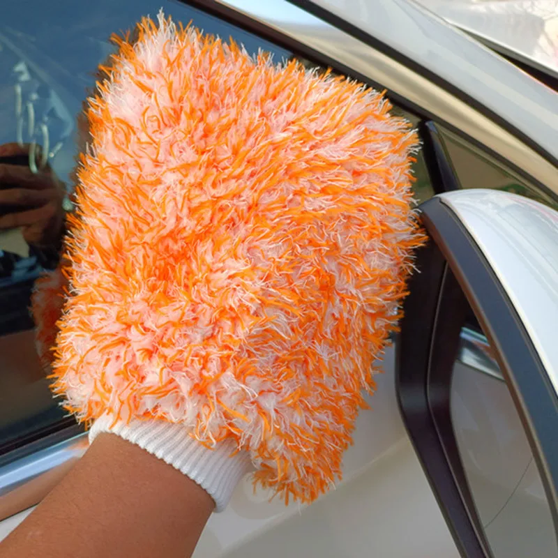 High Density Soft Car Cleaning Glove Ultra Soft Mitt Microfiber Madness Wash Mitt Easy To Dry Auto Detailing Car Wash Mitt