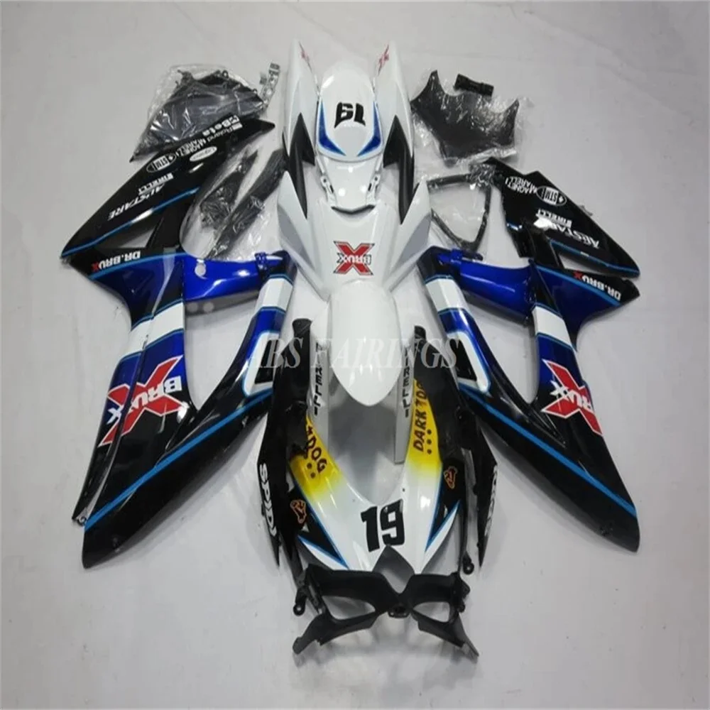 Injection Mold New ABS Whole Fairings Kit Fit For SUZUKI GSX-R 600 750 K8 2008 2009 2010 08 09 10 Bodywork Set Custom 19