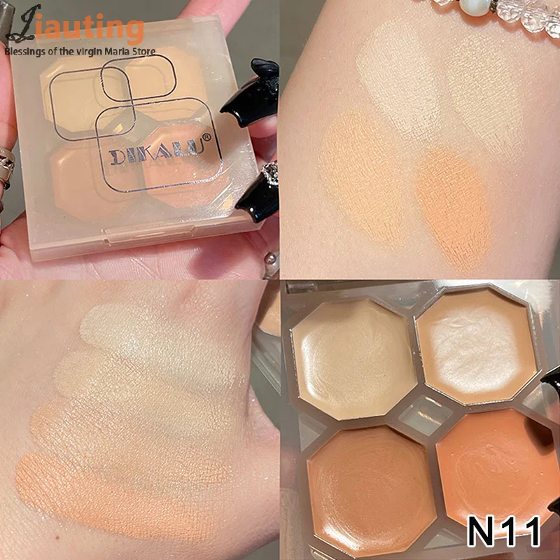 DIKALU 4 色パールグリッターアイシャドウパレット明るいマットシマーアイシャドウ防水顔料メイクアップ化粧品