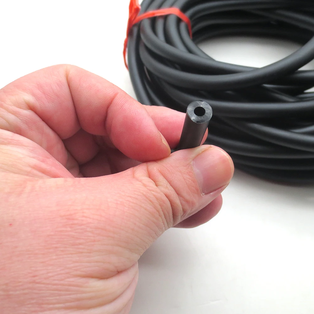 5-50Meters 3070 Black Rubber Band  Used For Hunting  Slingshot InterDiameter 3mm  Out Diameter 7mm