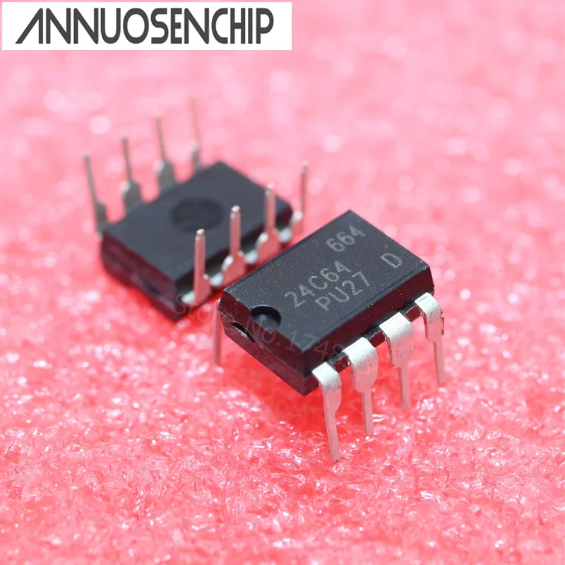 

Бесплатная доставка, 100 шт. AT24C64 24C64 DIP8 EEPROM 64KBIT 400KHZ, НОВИНКА