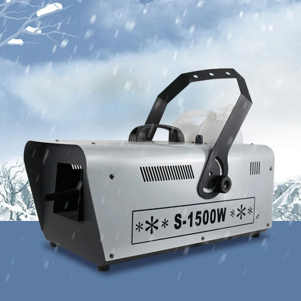1500W Stage Equipment Snow Maker Machine Portable Snowflake Machine Realistic Effect Party Props Christmas