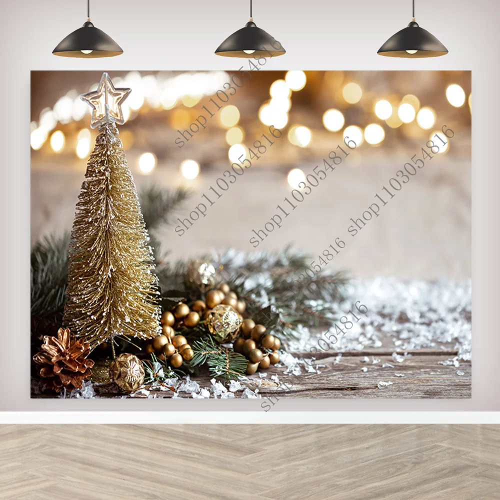 Merry Christmas Photography Backdrop Happy New Year For Festival Party Decoration Banner Custom Background Photo Studio