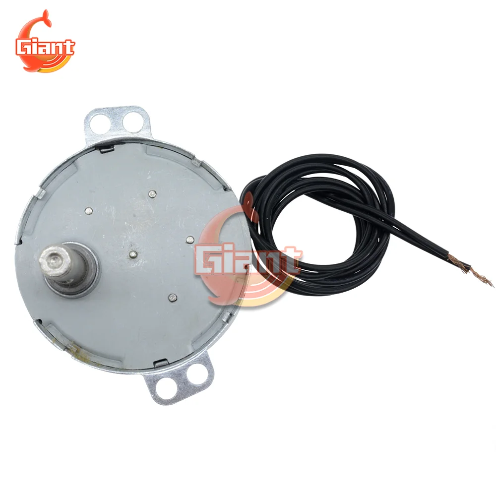 TYC-50 AC220-240V Synchronous Motor 50/60Hz Non Directional Synchronous Motor 5-6RPM CCW/CW Microwave Turntable