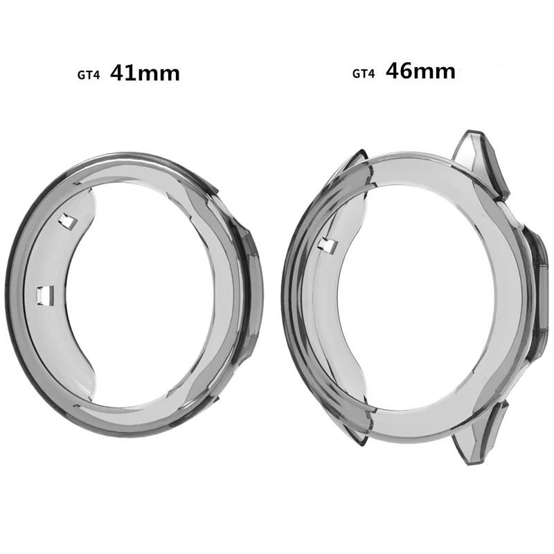 Silicone Case for Huawei Watch GT 5 4 46mm Smart Watch Protector Frame Soft Crystal TPU Case for Huawei GT 4 5 46mm 41mm Cover