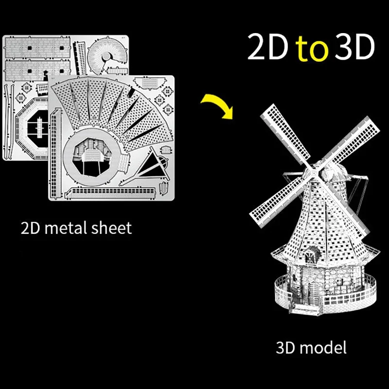 ของเล่นจิ๊กซอว์สำหรับเด็กชุดโมเดลโลหะ3D เอ็มไพร์สเตทตัดด้วยเลเซอร์แบบทำมือ