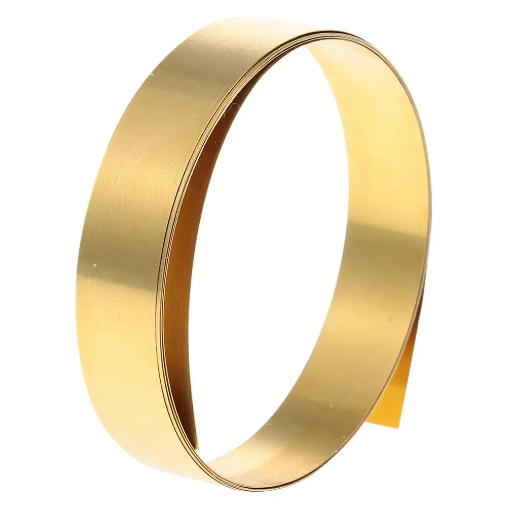 عملي 1000 مللي متر x 10 مللي متر ورقة نحاسية لفة صفراء رقيقة شريط نحاسي الذهب فيلم سلك المرجعية مختوم اللوحة #2