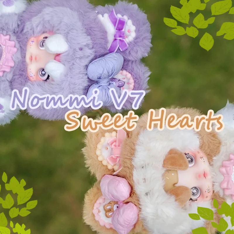 

Nommi V7&Amlls Co Branded Sweet Hearts Series Vinyl Doll Plush Blind Box Cute Doll Pendant Mystery Box Trendy Toy Collect Gift