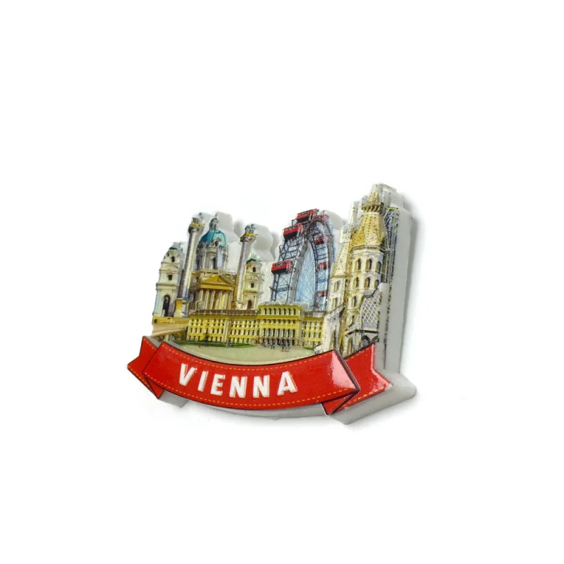 

Austria Vienna City Landmark Building Scenery Cultural and Creative Magnetic Fridge Magnet Travel Home Commemorative Decoration