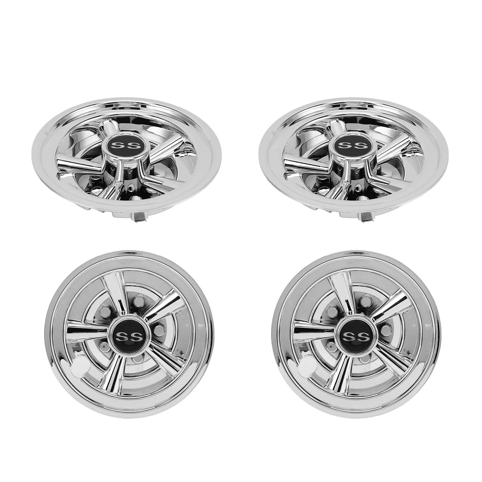 

8in Golf Cart Wheel Hub Cap (Aerodynamic, Waterproof, High Temperature Resistant, Universal, Replacement Type) - for E‑Z‑GO