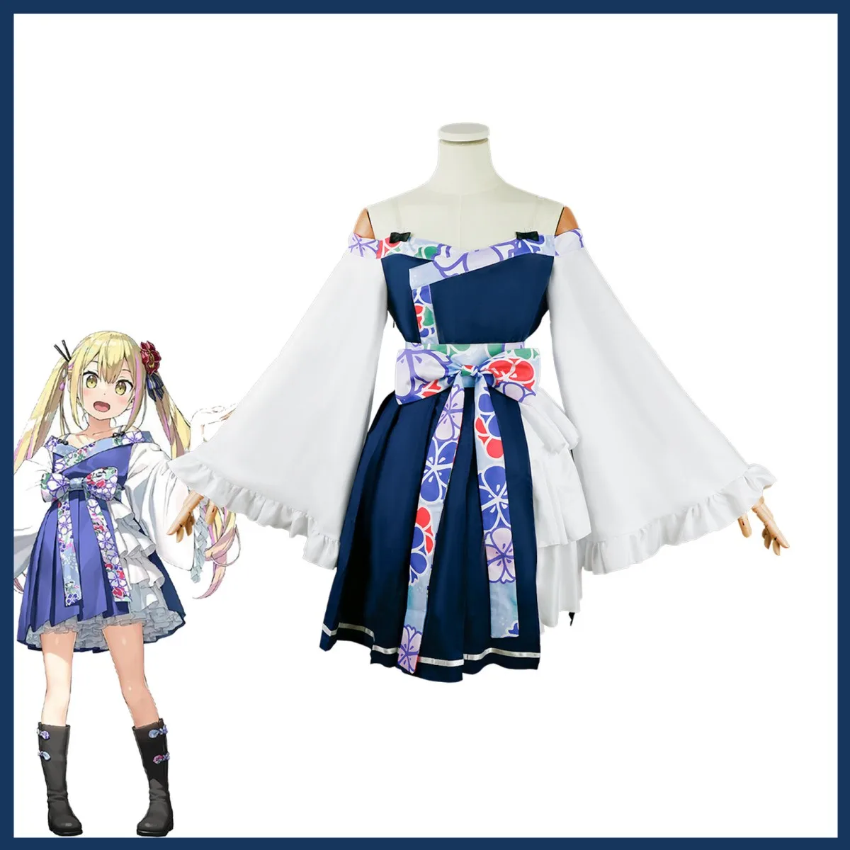 Anime Henjin No Salad Bowl Sara Da Odin Cosplay Costume Salad Bowl of Eccentrics  Sakura Festival Dress Woman Lovely Party Suit