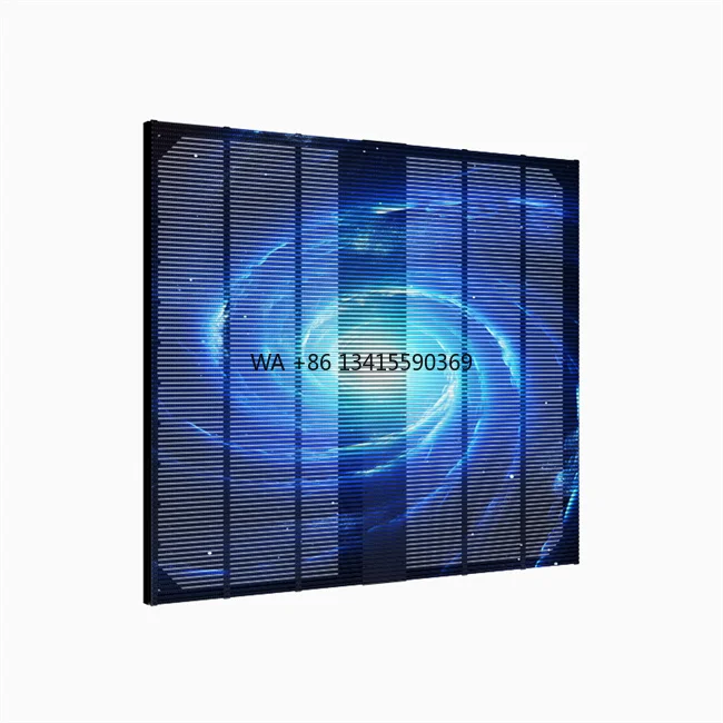 

High-Brightness P2.6-6.25 Full-Color Outdoor Transparent LED Grille Display for Shop Advertising Wll