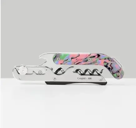 

Stainless Steel Wine Opener Includes Corkscrew Foil Cutter Crown Cap Bottle Opener