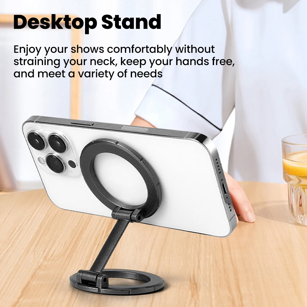 For MagSafe Double-sided Strong Magnetic Holder For Photography Equipment Mobile Phone Accessories Portable Folding Magnet Stand - view 2