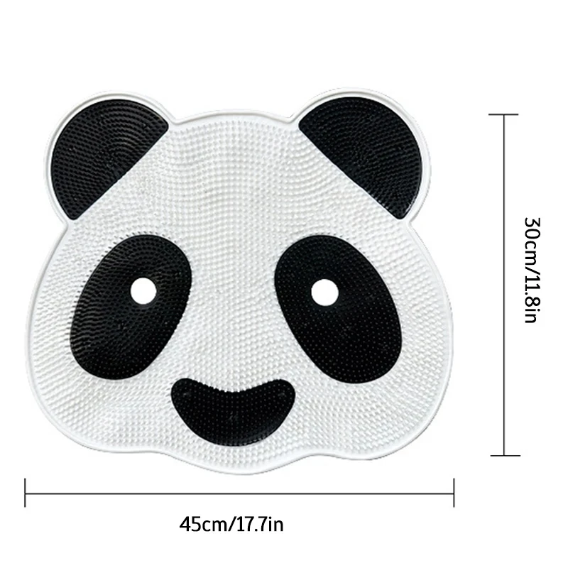 Panda Silicone Massage Pad Bathroom Anti Slip Bathing Back Rubbing Divine Instrument Foot Wash Dead Skin Shower Room Floor Pad