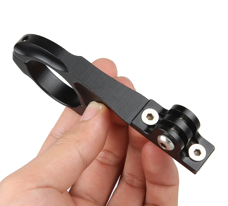 알루미늄 자전거 오토바이 핸들 바 마운트 어댑터 거치대, Hero 3 4 5 XiaoYI 4K SJ6000 SJ5000 캠코더 액세서리