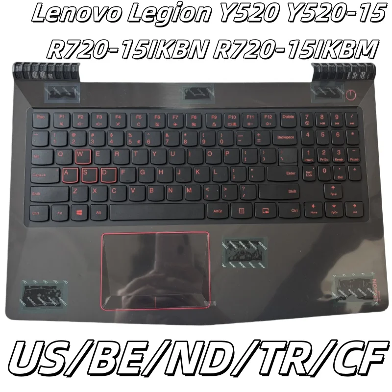 

US/BE/ND/TR/CF Laptop Backlit Keyboard Case for Lenovo Legion Y520 Y520-15 R720-15IKBN R720-15IKBM Palm Rest Keyboard