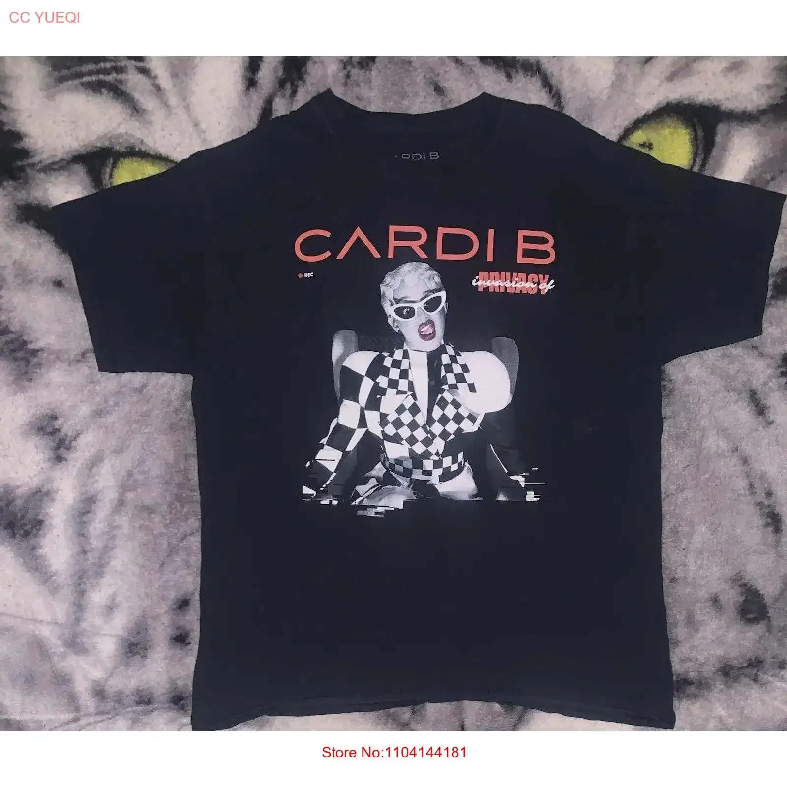 Rare 2018 Cardi B Invasion of Privacy Album Promo T Shirt Sz L long or short sleeves vintage Washed Versatile Soft Comfortable
