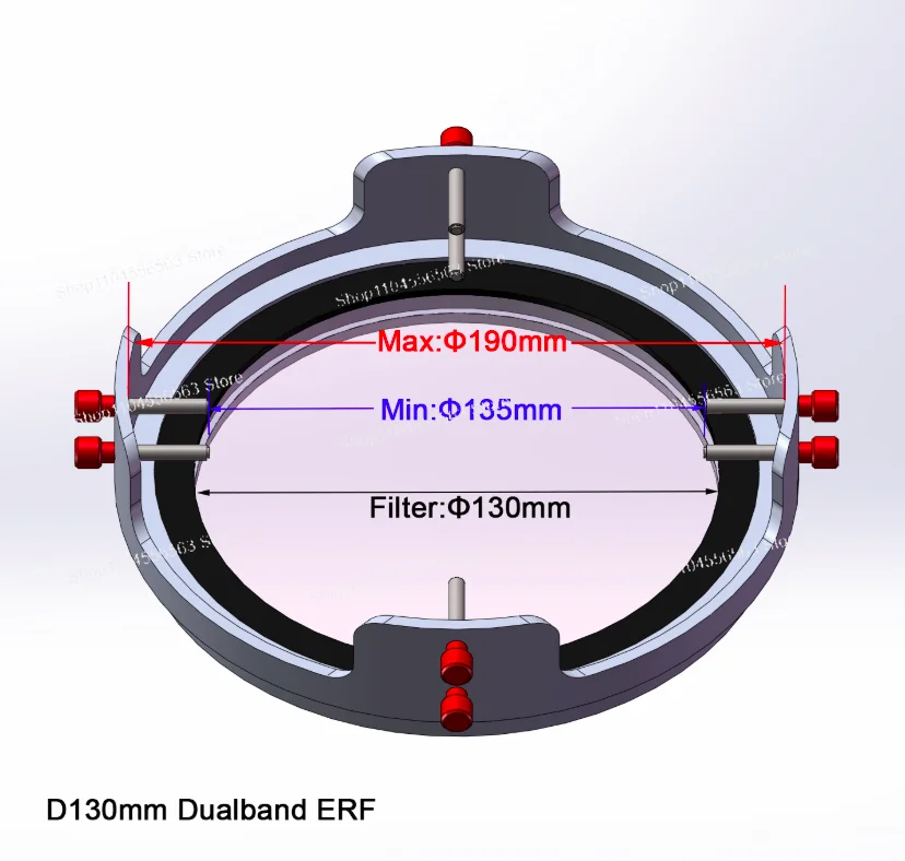 

Двухдиапазонный солнечный фильтр ERF: Ha (656 нм) и CaK/CaH (393-397 нм), полосовой фильтр 25+25 нм, для профессиональных солнечных наблюдений