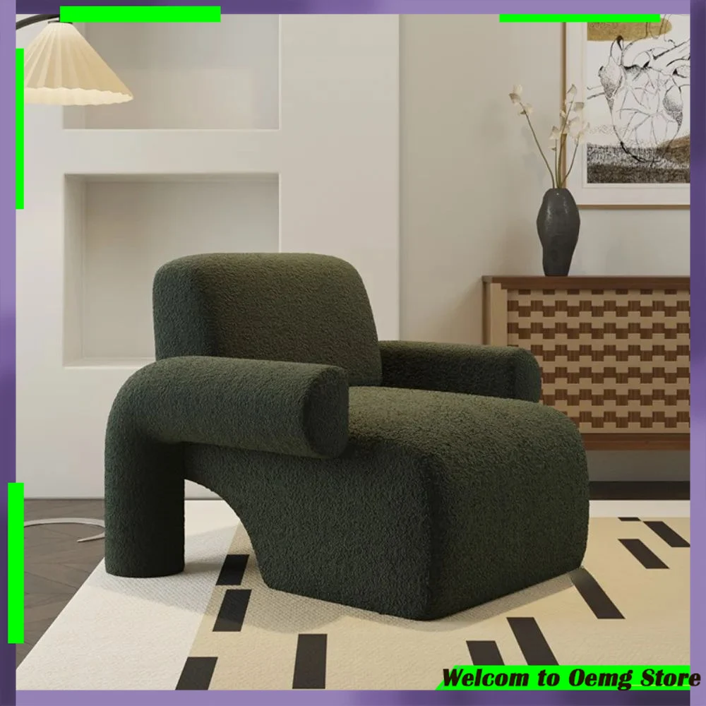 

Ergonomic Armrest Dresser Chairs With Lambs Wool Design Perfect For Living Room Bedroom Footrest Stylish Aesthetic Home Decor