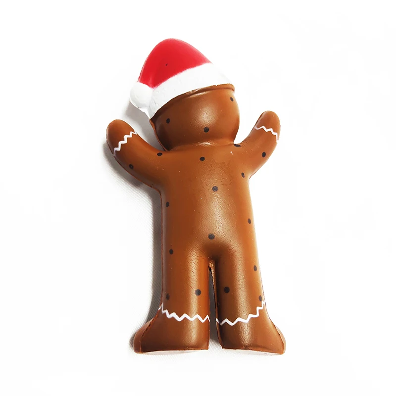 Bonito natal gingerbread squeeze alívio do estresse brinquedo presentes de natal festa decoração brinquedos para crianças presente da menina