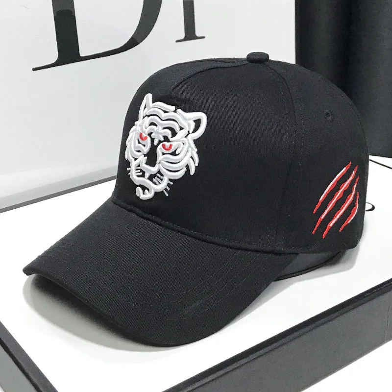 قبعة بيسبول مطرزة نمر للجنسين ، قبعات سناباك قابلة للتعديل ، قطن ، هيب هوب ، ترفيه ، سائق شاحنة ، خارجي ، رجال ، نساء #6