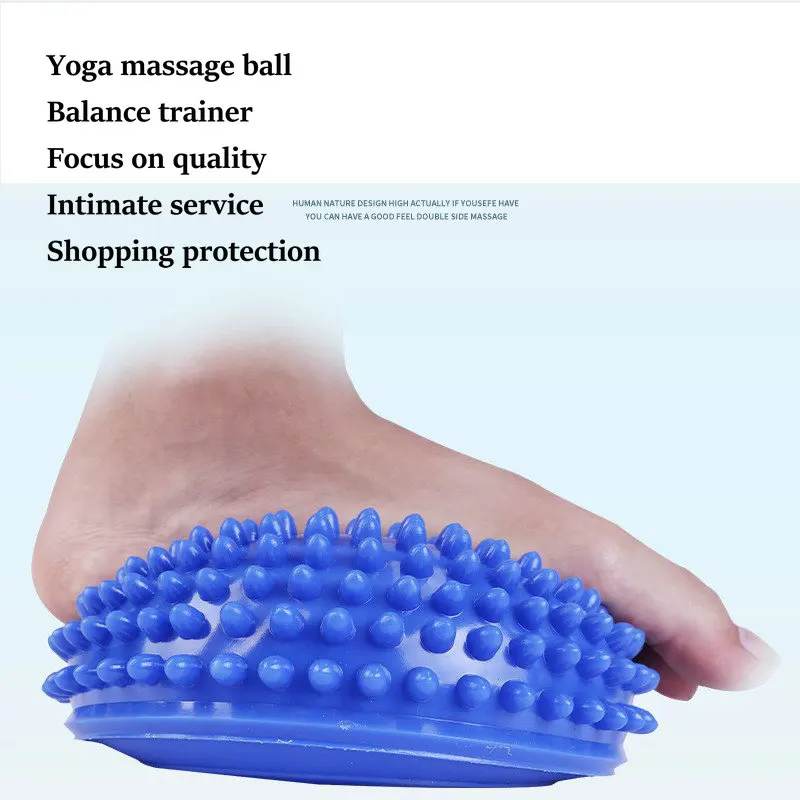 Training Equipment Semi-round Ball Massage Mat Balance Training Ball Touch Ball Durian Ball Massage Yoga Tool