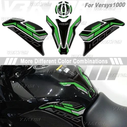 3D Resin Tank Pad Sticker Motorcycle Tank Protection Decal For Versys 1000 Versys1000 S SE 2017-2024 2023 2022