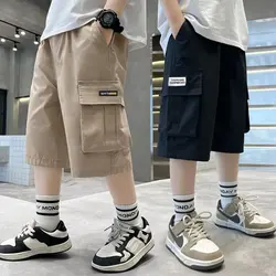 Boys' Shorts Summer New Style Children's Overalls Shorts Thin Medium And Large Children's Shorts Pure Cotton Casual Pants