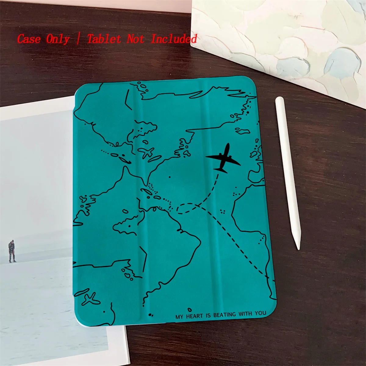 

Vintage Aircraft Pattern Case for Multiple Apple iPad Models, Heavy Duty Anti-Drop Protective Shell