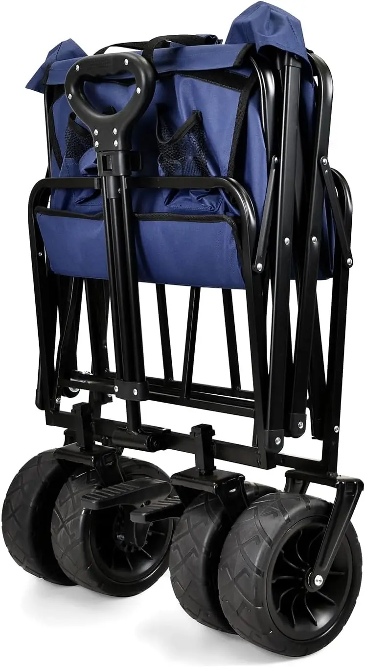 Happy Living XL Collapsible Foldable Wagon, Beach Cart Large Capacity, Heavy Duty Folding Wagon Portable, Collapsible Wagon for image 6