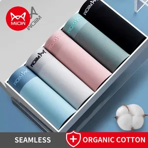 Micow-Male-Baumwolle, Graphen-Boxer, antibakterielle Unterwäsche, Männer, atmungsaktive Unterwäsche, sexy Unterwäsche, 4 Stücke 8 Hauptverkäufe Cueca Selene Boxer - №5