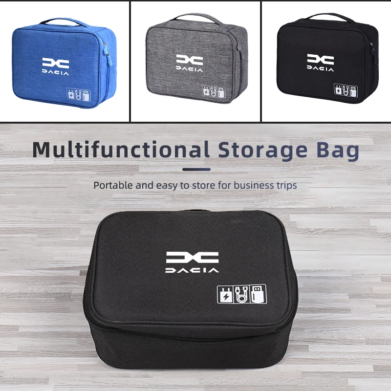 Car Storage Bag Waterproof Digital Protective Organiser Case For Dacia Logan Mcv 2 Duster Sandero Lodgy Dokker Solenza Stepway