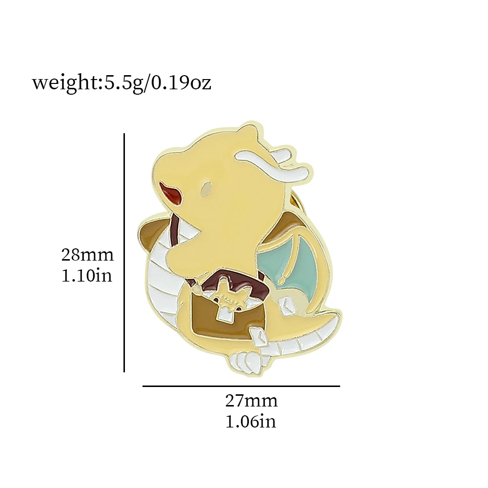 Cartoon Anime Pokemon Metal Enamel Brooch Kawaii Umbreon Squirtle Dragonite Lapel Pin for Jacket Backpack Toy Gifts