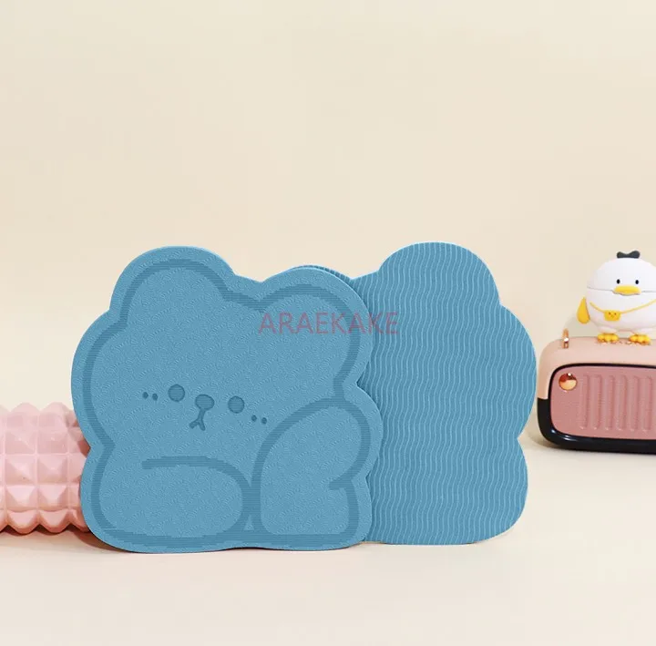 قطعتان من وسادة ركبة اليوغا الصغيرة، وسادة دعم مسطحة، وسادة كوع صغيرة الحجم، وسادة مشتركة، وسادة ركوع لعجلة البطن