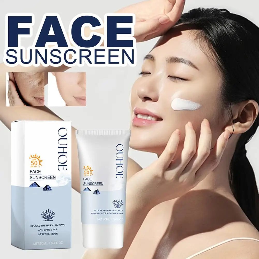 Korea Sunscreen Refreshing Oil Control Whitening Isolation Oxidant Anti Moisturizing Skincare 50ml Korea Lotion Cosmetics T1P6