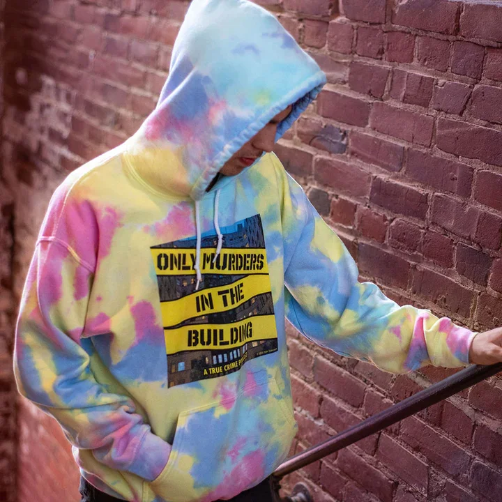 

Only Murders in the Building Podcast Logo Tie Dye Hoodie sweatshirt TV Seris cosplay hoodies sweatshirt hip hop Pullovers