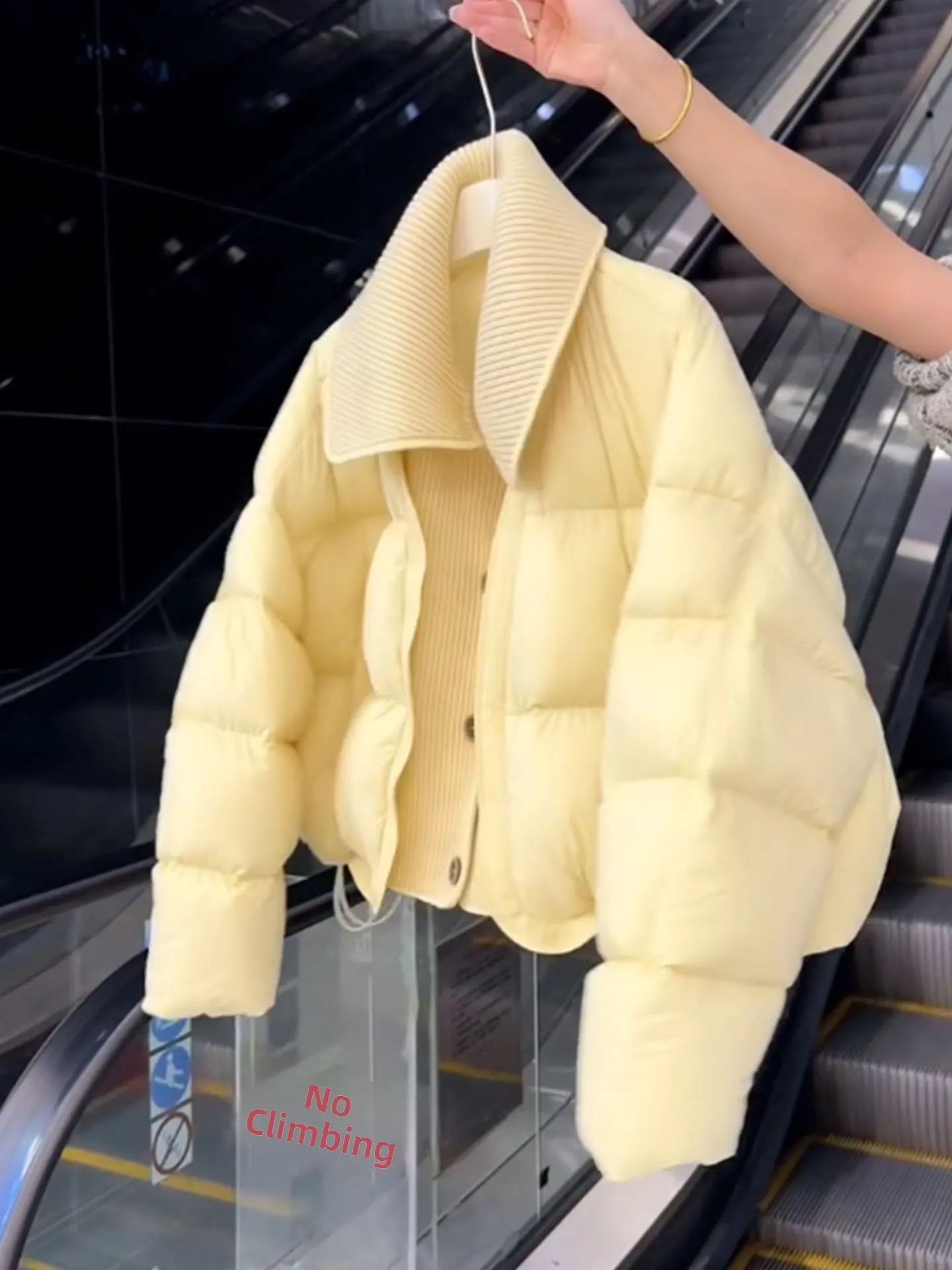 Piumino da donna Thiened ort Jaet Du piumino caldo Schiuma gialla Tartaruga Ba Design Inverno 2025 Nuovo Sle Casual Pendolarismo