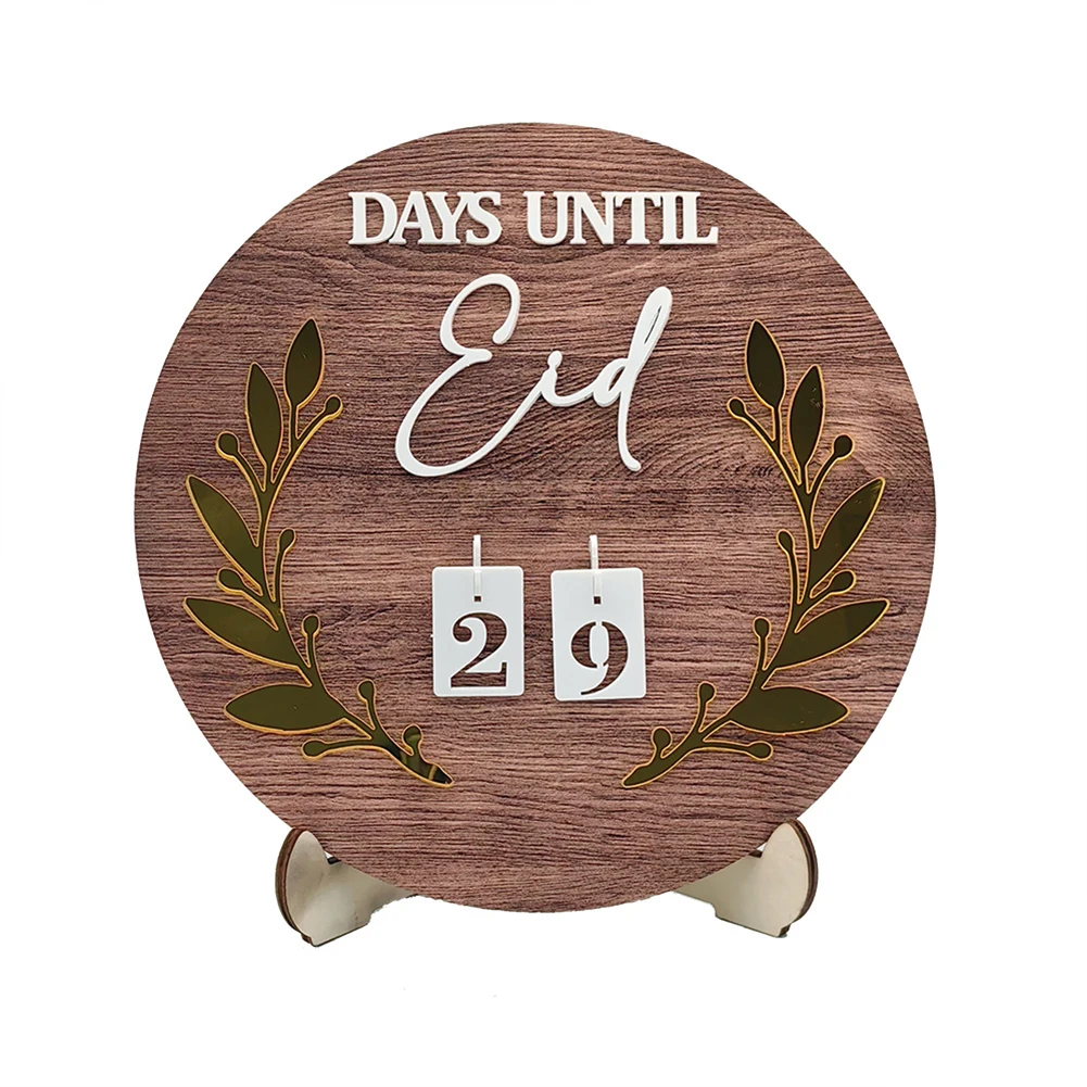 Calendar Ramadan Countdown Wooden Table X Cm Acrylic Table Decoration Light Brightness Manual Measurement Data